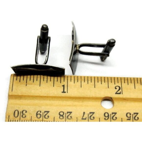 Vintage Peruvian 18K 925 Gold Inca Iconographic Bird Fish Cufflinks- 11.43g - Picture 10 of 11